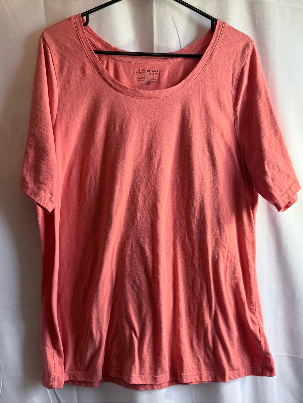 Lane Bryant Coral Perfect Sleeve Tee Size 14/16